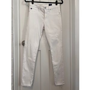 Adriano Goldschmied The Farrah Skinny Ankle High-Rise Jeans in White size 26R